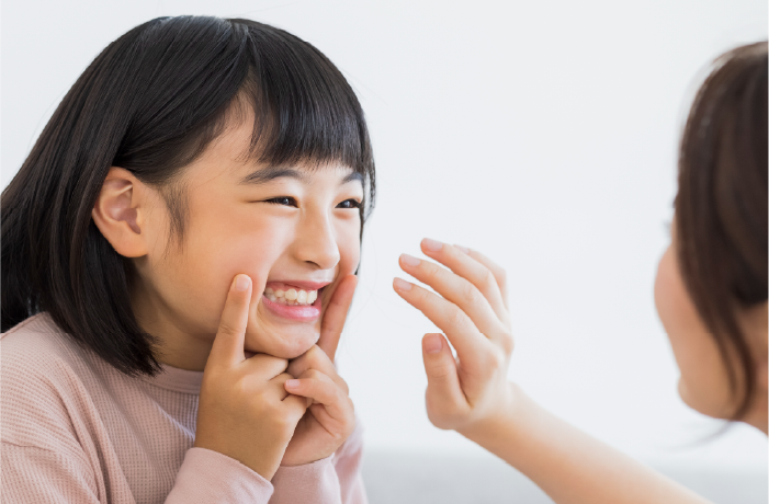 笑顔の女の子